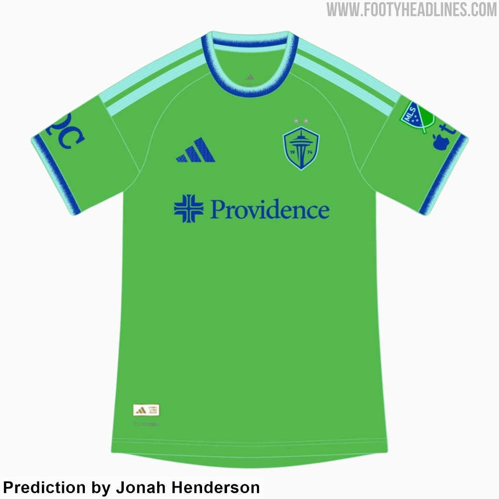 Seattle Sounders FC 2026 Ev Forması Sızıntı: Yeşil, Mavi ve Boya Fırçası Efekti