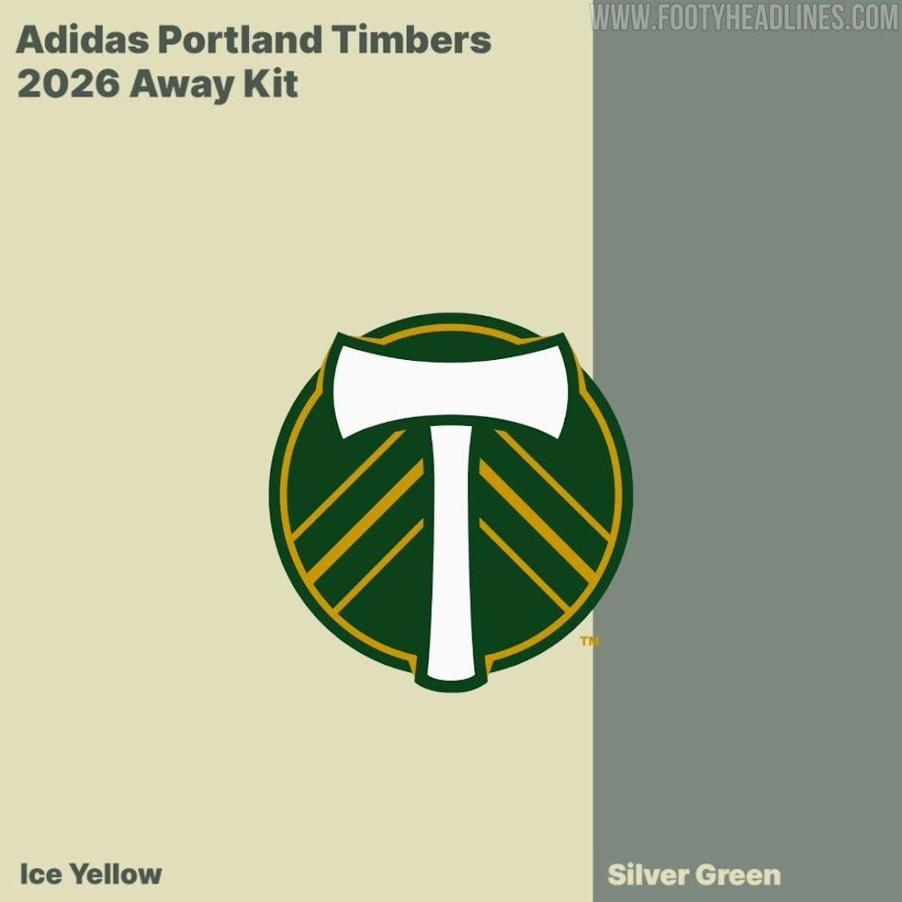 Portland Timbers 2026 Away Kit Ice Yellow: 100 Yıl Anı