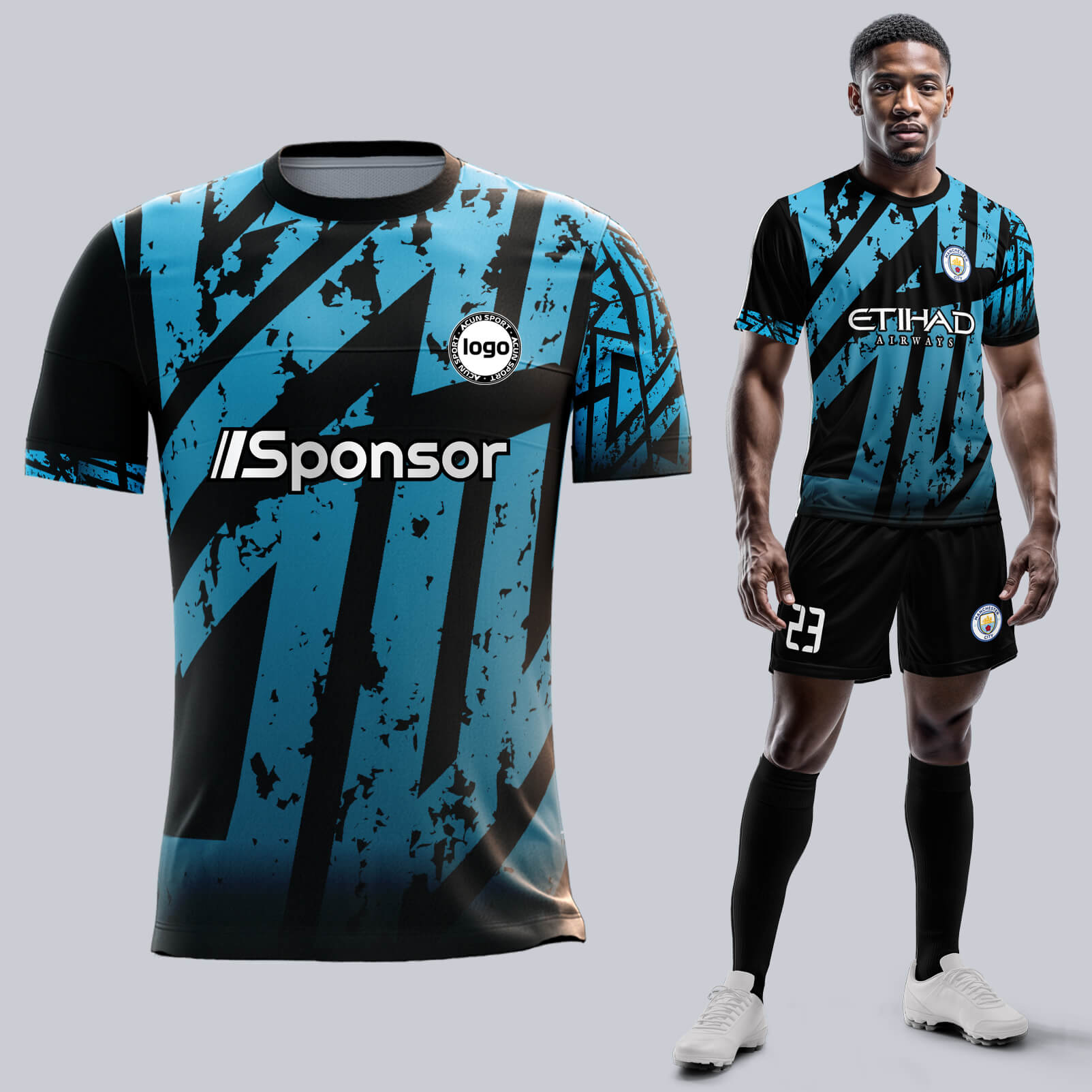 Online Forma Tasarla-Manchester City FC Alternative-Şortlu Takım - Acun Sport